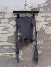 Marc Le Bihan 26916 Flat Shoulder Stretch Bottoming Tube Top T-Shirt Handmade in France MLB-26916-GRIS SOURIS